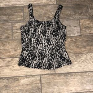 Express Lace Peplum Top